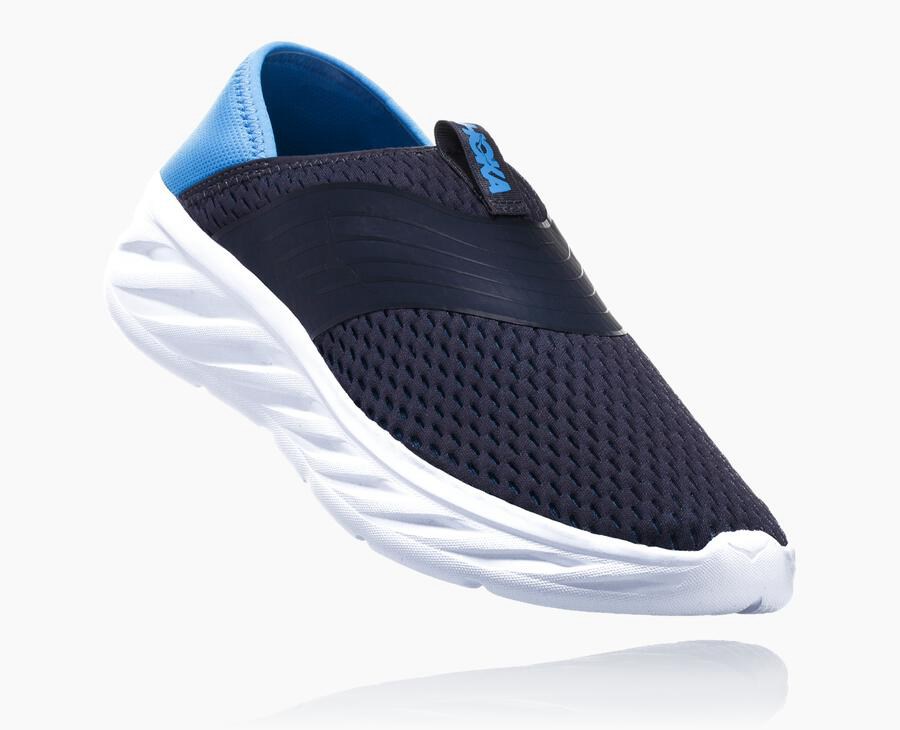 Hoka One One Sandalen Heren - Ora Recovery - Donkerblauw/Wit - EU9726410